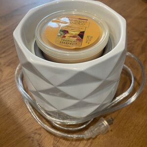 Yankee Candle White Diamond Scenterpiece w/Timer